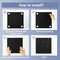 Deli Magnetic Blackboard Dry Erase Board, 36" x 24" Wall Mounted Black Board with Aluminium Frame for School and Home
